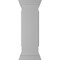 Ekena Millwork 12"W x 40"H Straight Newel Post with Panel, Peaked Capital & Base Trim (Installation kit included) NWL12X40SPP0B0 - alternate 1